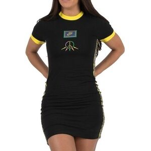 Nike | NSW Essentials Peace Sign Black and Yellow Women's Dress